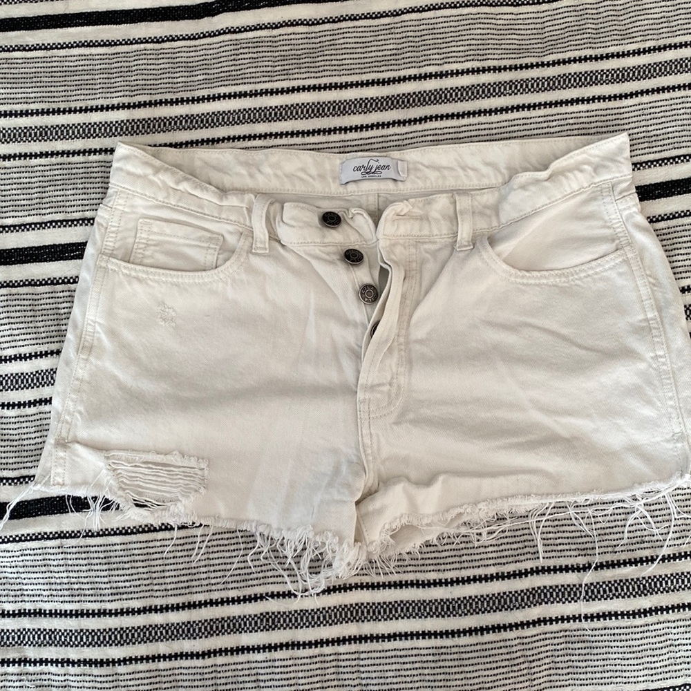 CJLA white Clementine Shorts, size L